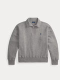 Pull demi-zippé en molleton léger