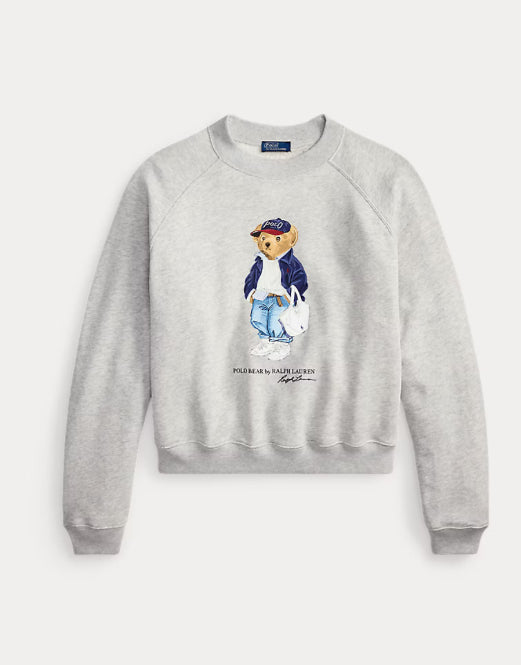 Pull col rond Polo Bear molleton léger