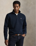 Pull quart de zip en maille double