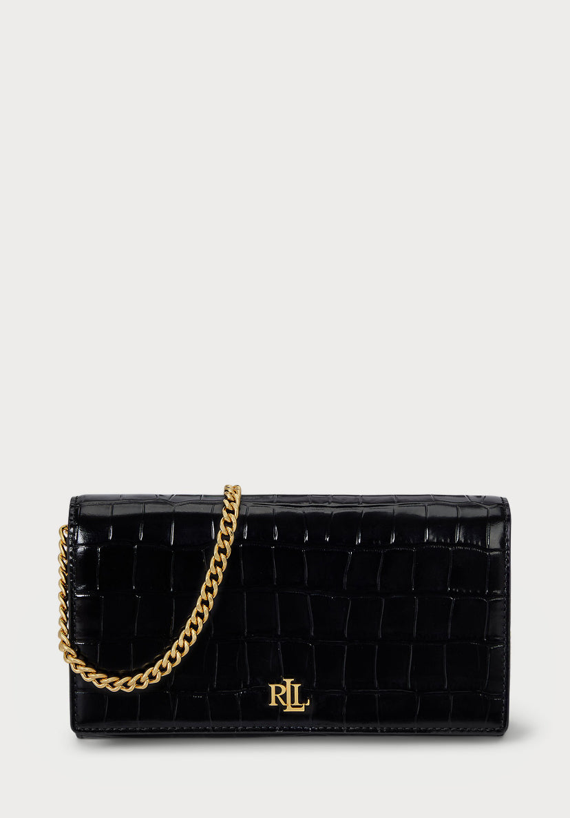 CROC-EMBOSSED MEDIUM ADAIR II
CROSSBODY - Portefeuille - black