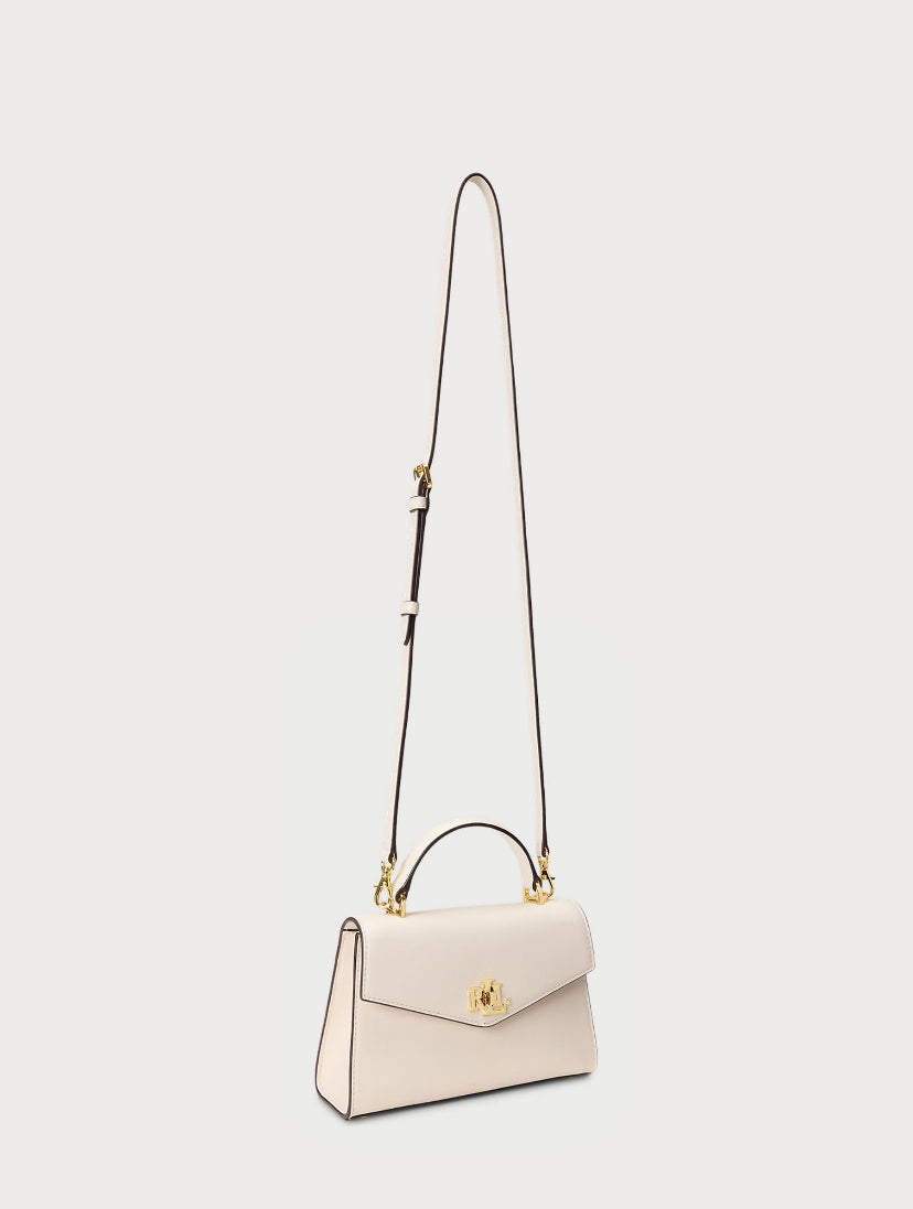 LEATHER SMALL FARRAH SATCHEL 
Sac à main - soft white
