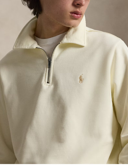 Sweat demi-zippé en molleton